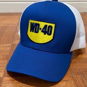 WD-40 Blue and White Trucker Hat